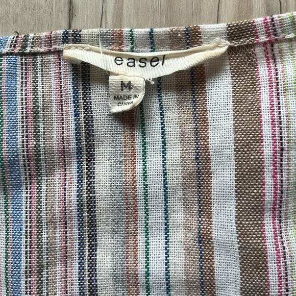 Easel Cotton/Linen blend beach cover. Longer back and slit on side - Picture 2 of 5